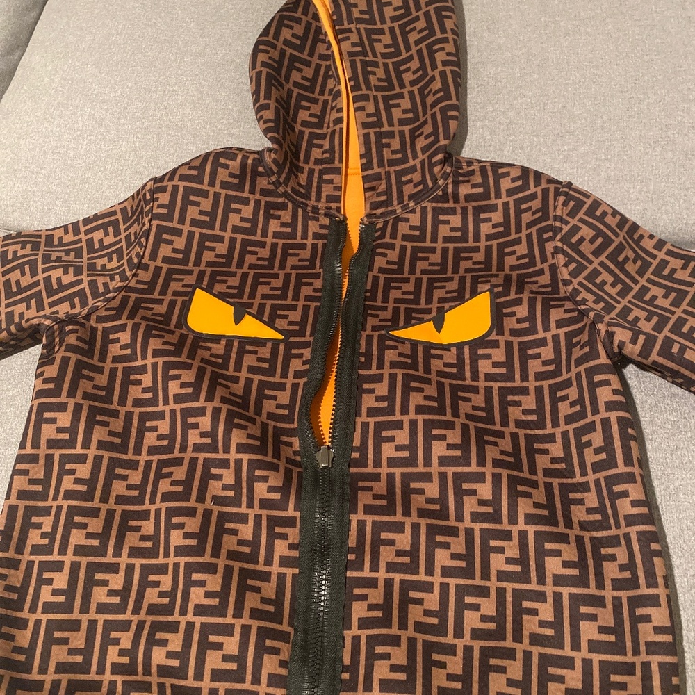 Boys’ Fendi Reversible Zip-up Hoodie